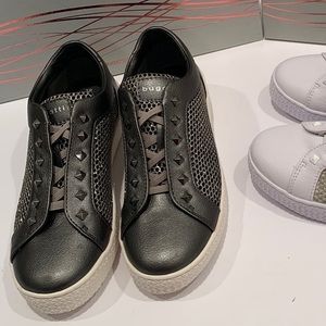 Bugatti Slip On Sneakers - Dark Grey / Metallic